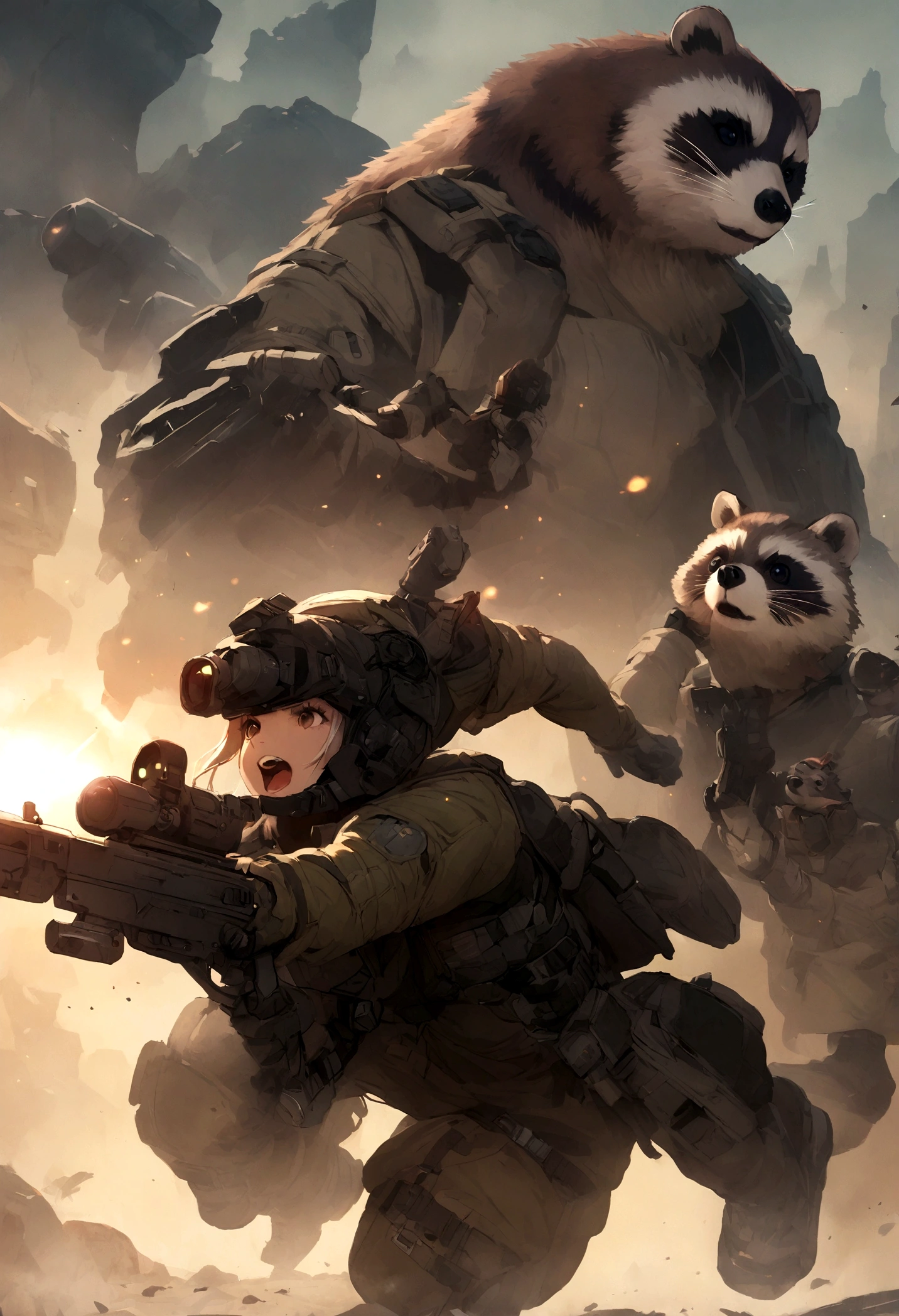 Racoon, Sci-Fi, RPG