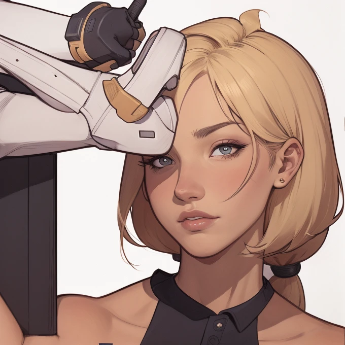 estilo de desenho animado:1.2), Yvonne Strahovski mulher Imagem de desenho animado de uma mulher , roupas sensuais , garota super fofa, authoritarian would be facial expressioncartoon style illustration, estilo de arte dos desenhos animados, estilo de arte dos desenhos animados, digital illustration style, design de personagens altamente detalhado, arte digital detalhada fofa, City fan art, design de personagem retrato, beautiful digital illustration, retrato de alta qualidade, arte em quadrinhos, retrato do design do personagem, white background Buso without clothes and medium breasts, beautiful and symmetrical body curves comic