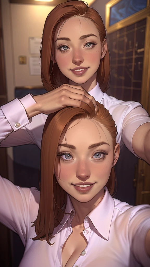 uma mulher de terno bege e camisa branca posando para uma foto, woman in business suit, garota de terno, imagem profissional, garota de terno, young Business woman, retrato profissional, retrato corporativo profissional, malika favre, foto profissional, Business woman, retrato promocional, Foto de uma mulher, cabelo escuro curto e cacheado sorrindo, jovem sofisticada, Julia Fontes