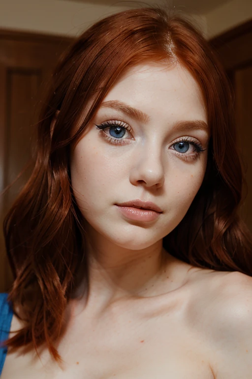 red hair,tiny girl,blue eyes