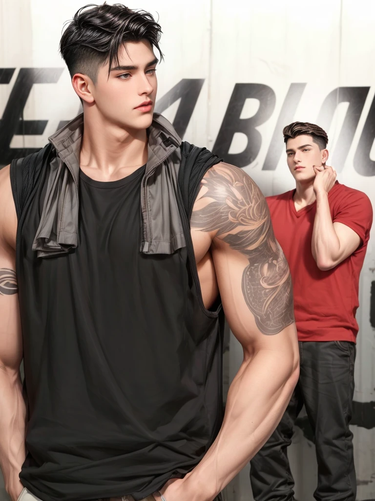 masterpiece, 1boy, young, handsome, black hair, undercut hair, 1boy, handsome, brown hair,undercut hair glasses, perfect face, detailed eyes and face,black eyes, clean shaved, muscular, capturing a rural atmosphere, dynamic lighting, unreal engine 5