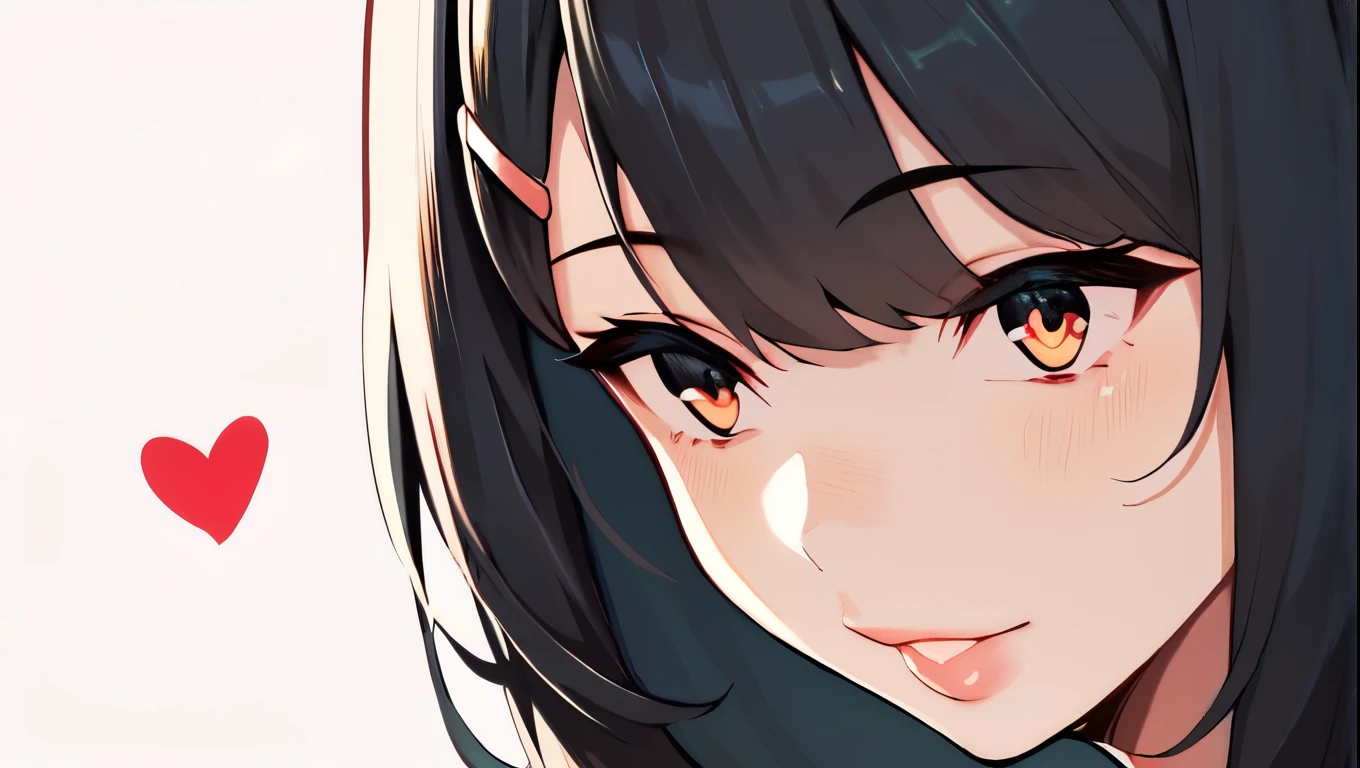 score_9, score_8_superior, score_7_superior,   Cowboy Shot,  One girl,  amount,  Hair Clip, Voice of the Heart, Black Hair, bangs,
,   