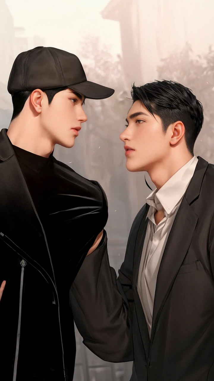masterpiece, 1boy, young, handsome, black hair, undercut hair, hat, 1boy, handsome, black hair,undercut hair, perfect face, detailed eyes and face,black eyes, clean shaved, muscular, capturing a rural atmosphere, dynamic lighting, unreal engine 5