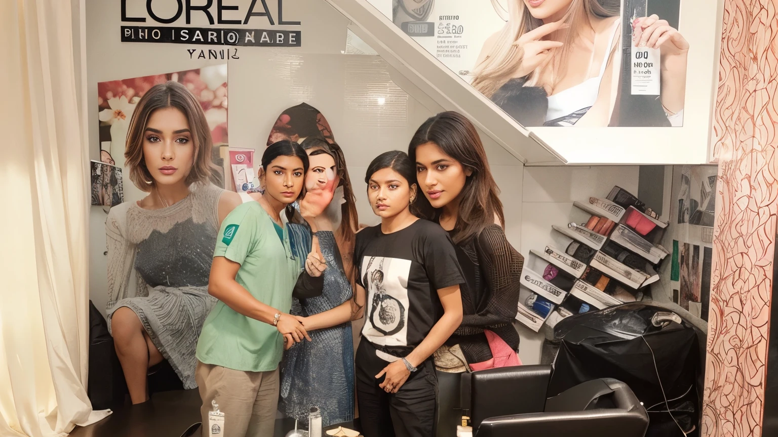 Edit this image for YouTube thumbnail for  "Normal Salon vs. L'Oréal Paris India | Poor vs. Rich Haircut Showdown!"