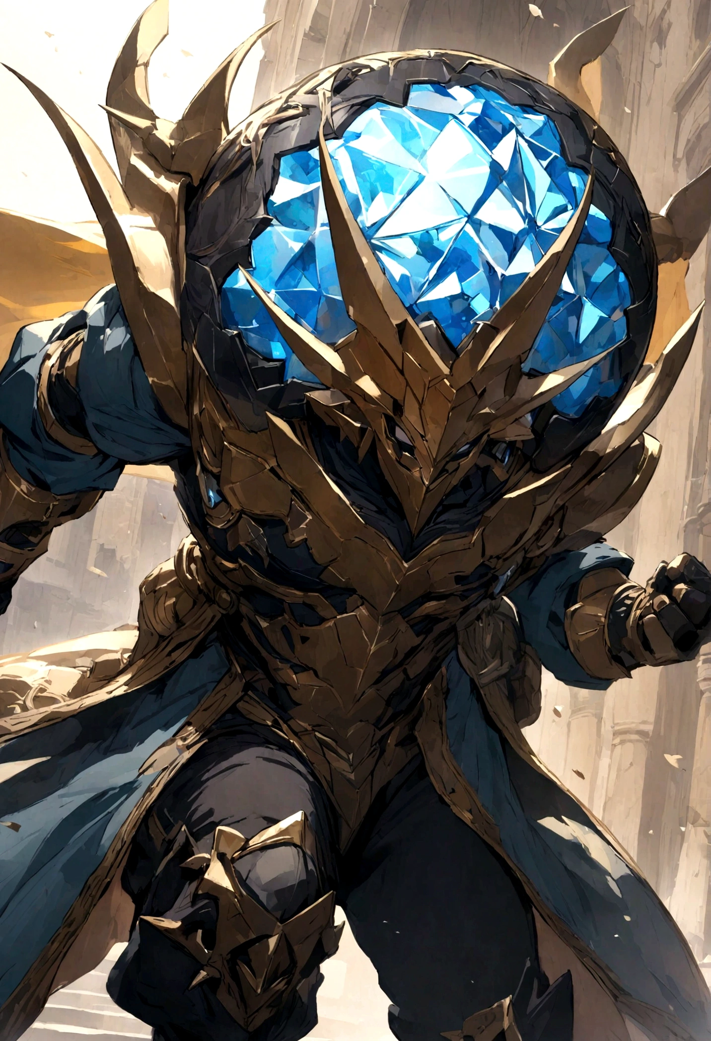 hechicero con bola de cristal
