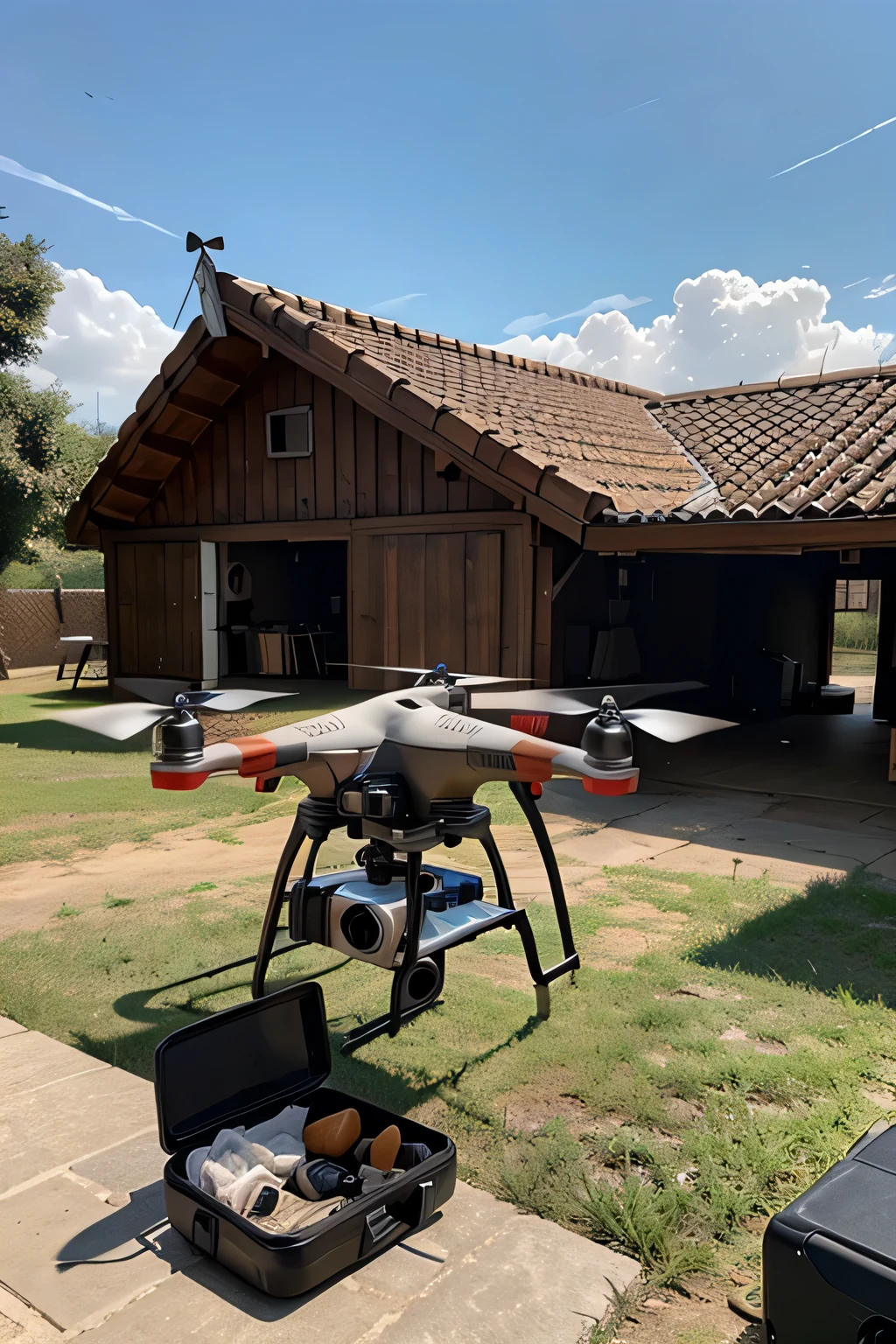 drone y impresora