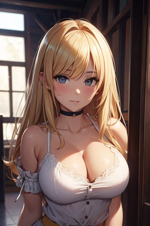 Chica rubia enojada