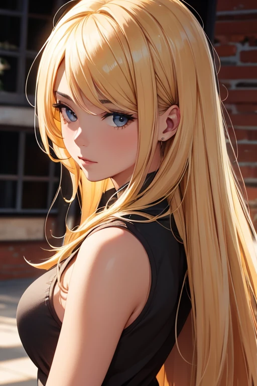 Chica rubia confundida 