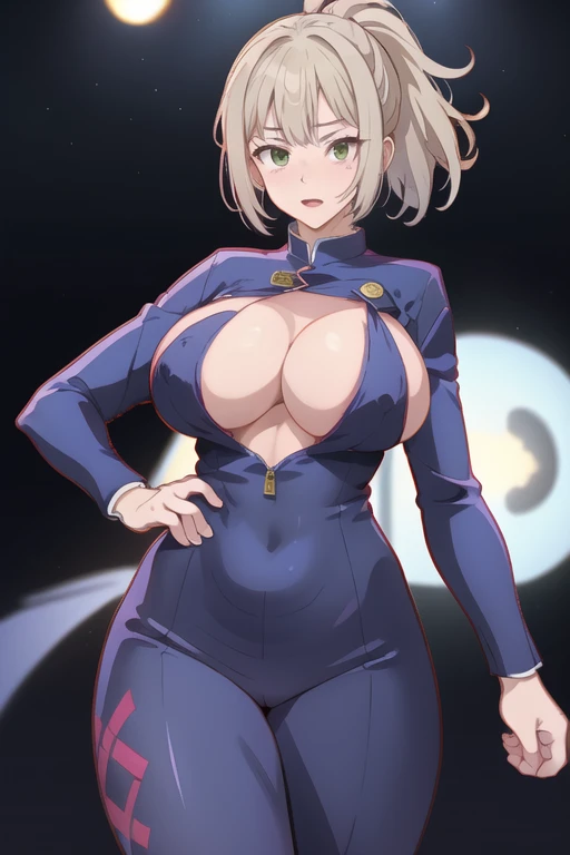 Maki Zenin big tit busty ((mejor calidad)), ((obra maestra)), (detallado), cara perfecta