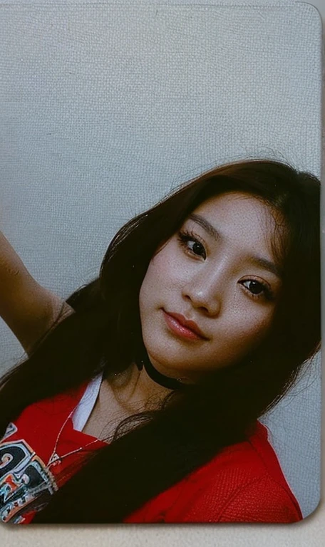 Hazme una chica Koreana, color de cabello negro, bulging brown eyes and tan skin color