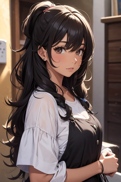 Chica de cabello oscuro