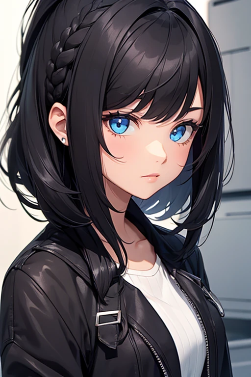 Girl hair black 