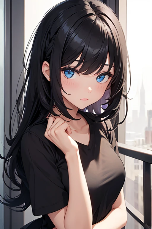 Girl hair black