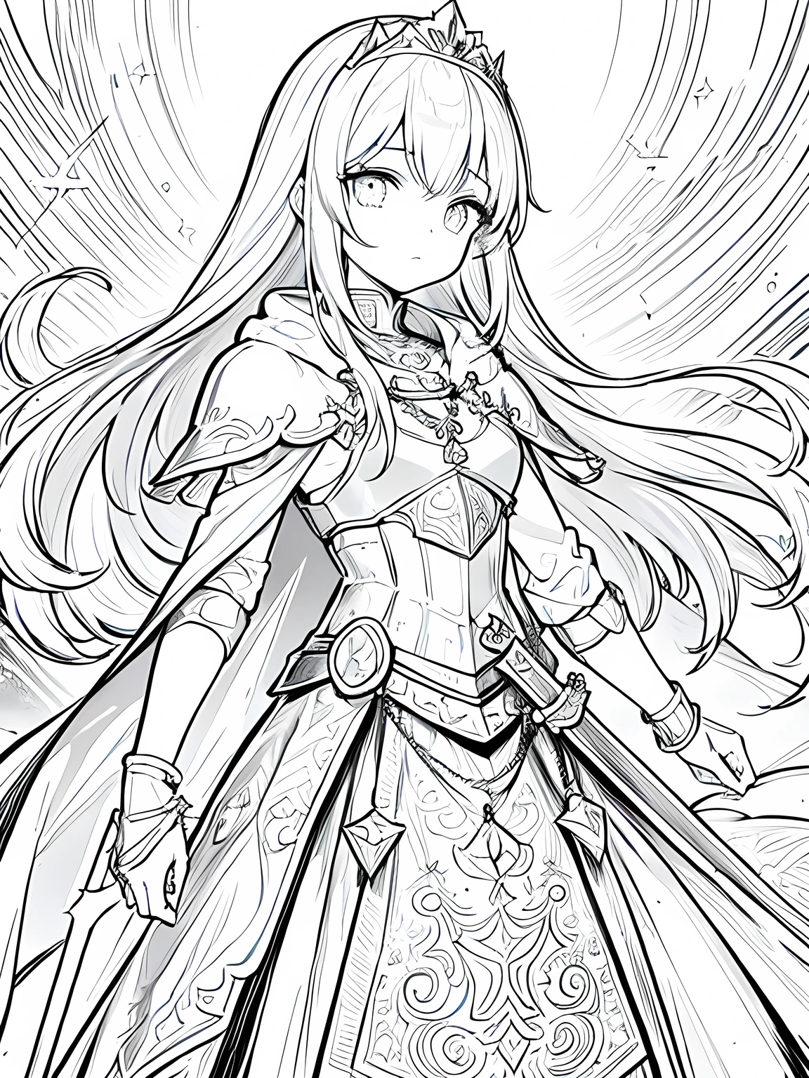 masterpiece, best quality, master, best quality, 1girl, simple background, white background, __hair__, __costume__, ((sketch)),lineart, dynamic pose, solo, masterpiece, best quality,