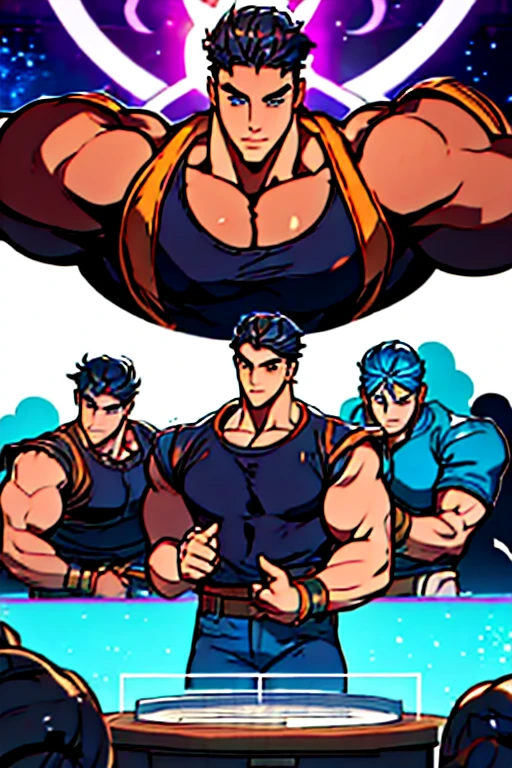 Suruba, sexo a 2, hetai, orgia masculino, makeout, lust between men, sexo gay, sex with drugs and alcohol, Uma foto original premiada,((((A fat man electric giant character from the super Cell game Clash Royale)))), (35 anos papai:1.1), 1 , Sozinho, (terno cinza), (black pants), (camisa social preta), (gravata cinza), (ombros grandes), musculatura, restolhos, barba curta, Olhos lindos:1.3, ), (rosto detalhado:1.3), wearing glasses, sorri, dynamic angle, volumetric lighting, (Melhor qualidade, A high resolution, Fotorrealista), cinematic lighting, obra de arte, Foto CRU, detalhes intrincados, HDR, profundidade de campo, tiro na parte superior do corpo, sentido muito prazer, corpo muito suado, extreme sweating on the body gesturing talking expressing oneself with the hands.
Big tongue laughing. Genital Masculino tamanho largo exagerado GG comprido e
norme
.Genital Masculino tamanho hiper longo, genital Masculino tamanho Gigantescos, genital Masculino tamanho anormal, genital Masculino super comprido, Grande porra, Gozar muito, Goza )