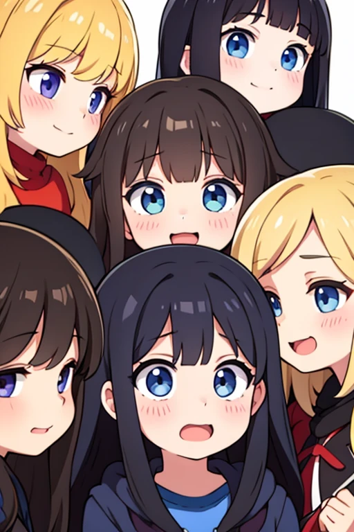 Group of girls making fun of you
