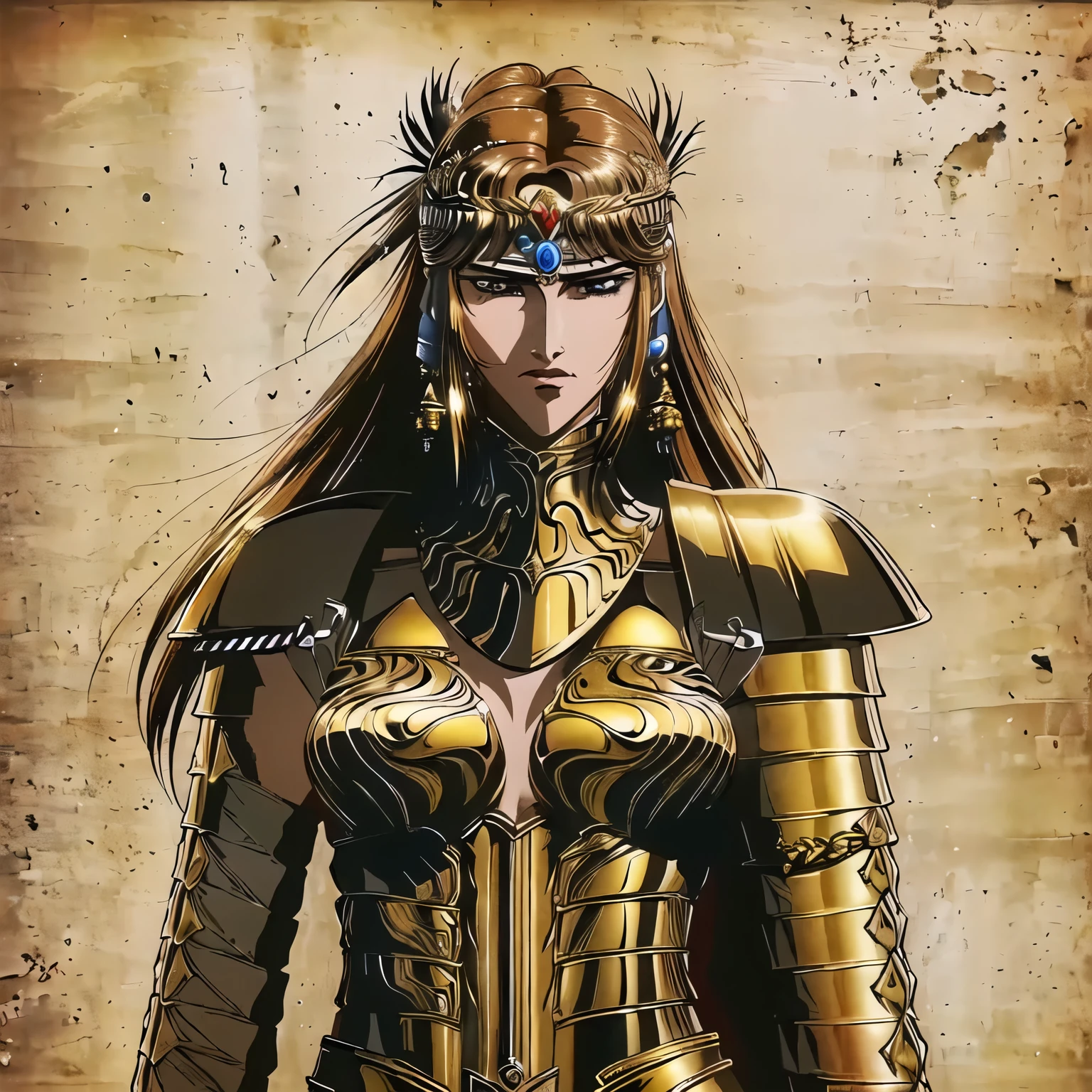 arafed woman in a gold armor with a sword and a helmet, beautiful female warrior, portrait of a woman warrior, greek amazon warrior, warrior woman, a beautiful woman warrior, female warrior, warrior girl, portrait of a barbarian woman, warrior princess, greek goddess athena, portrait of a barbarian female, ancient warrior, dressed in spartan armour