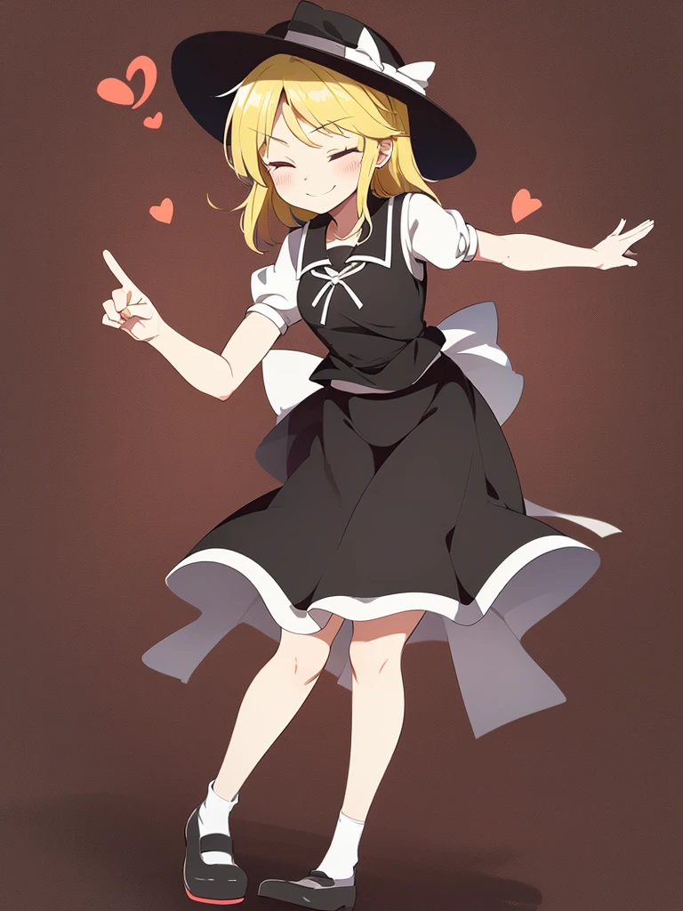1girl, , , masterpiece, best quality, 10 years old, medium blonde hair, forehead visible bags, yellow eyes, hat, heart, black headwear, puffy short sleeves, log black skirt, heart hads,,1girl, solo, yellow eyes, yellow hair, bow, hat bow, socks, black footwear, black skirt, short sleeves, yuki (touhou), black vest, white sleeves, frill skirt, light smile, from behind, to lift up one’s skirt, cowboy shot, from front, standing , raise one leg, crossed arms, arms up behind, arms behind back, hand between legs, put hands hip, one hand on hip, forward hands, arms raised in the air, punch hands, peace sign, waving, put up index finger, sit, lie down, closed eyes, lie face down, looking back, put one hand chest, leaning forward, cleavage, close up, horizontally outstretched arms, horizontally outstretched legs, front view, front face