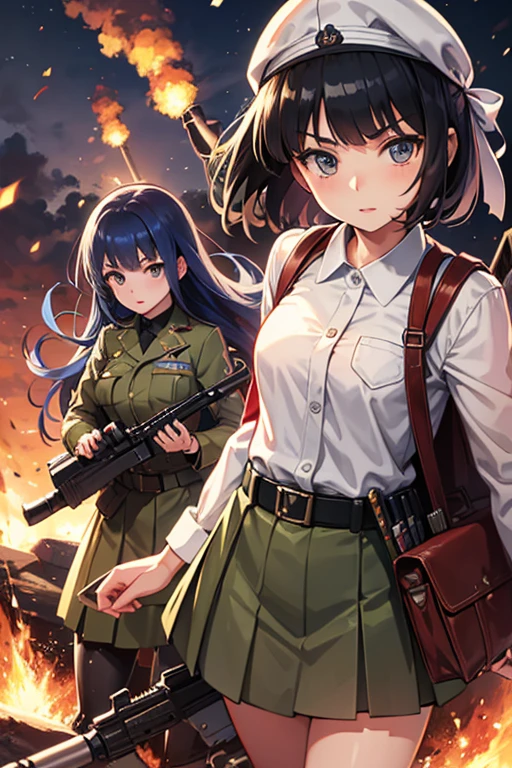 Imperial Japanese Army girls invade the Philippines, and fight the US Army girls (WW2/Anime)