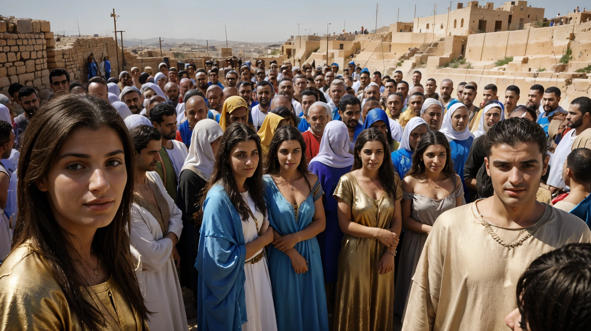 ancient nazareth people mixed of men and women