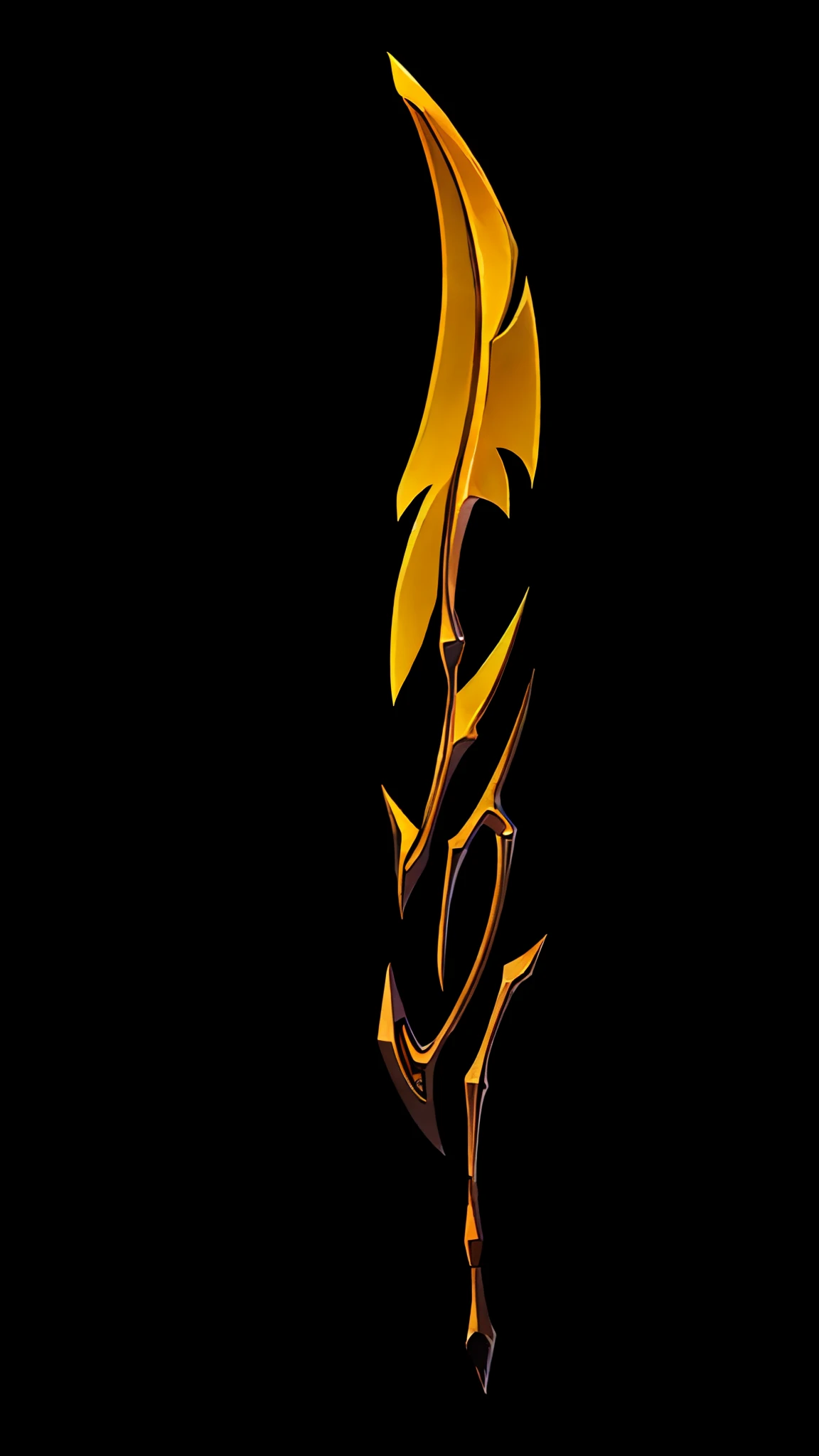 Game Art of yellow blade, best quality, Trending on Artstation, masterpiece,