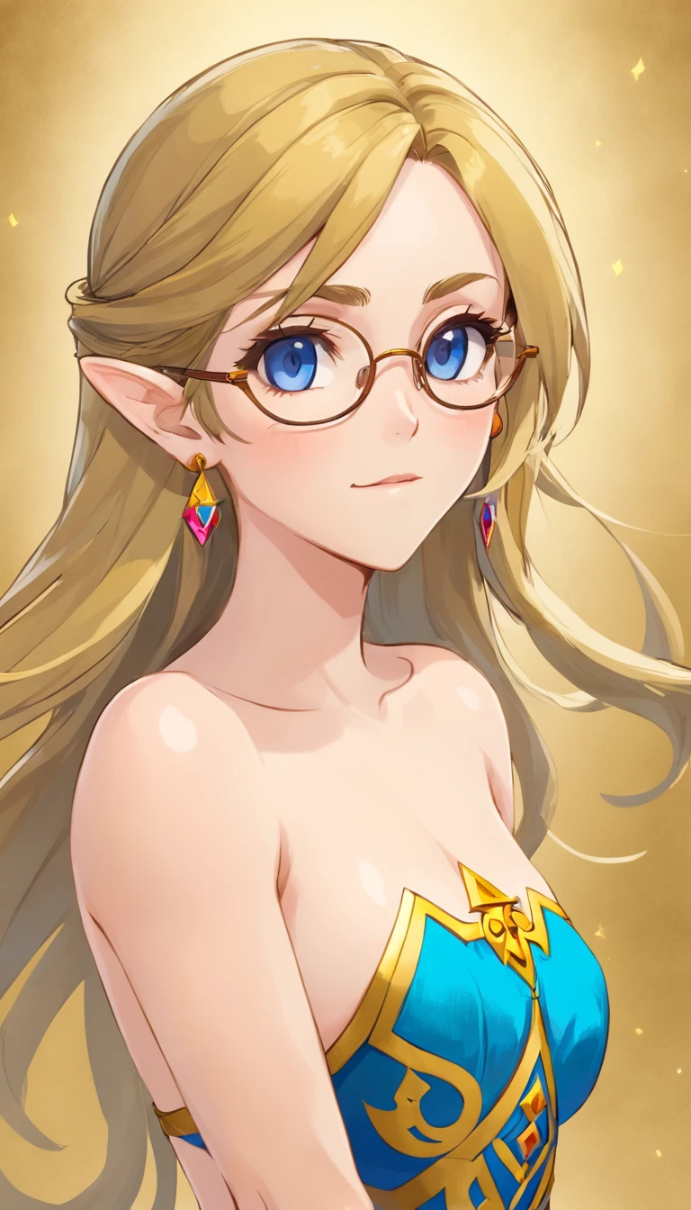 woman　whole body　nude　Glasses　