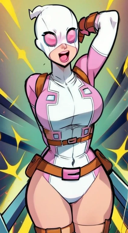 Gwenpool has big boobs and is naked 