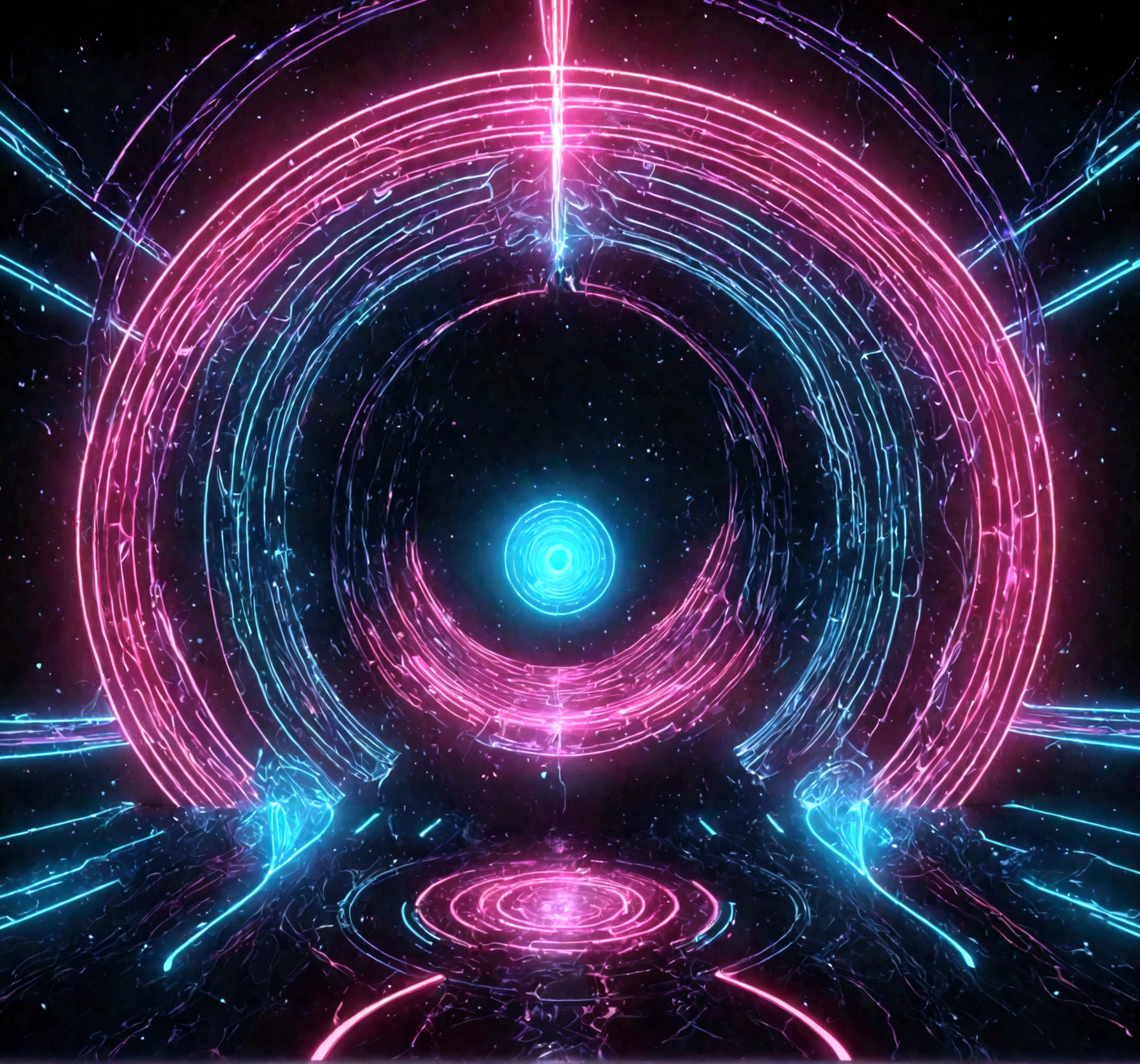 a highly detailed and complex abstract digital background, 3d render, glowing neon lines, dynamic energy flow, cinematic lighting, best quality, 8k, hyperrealistic, volumetric lighting, dramatic colors, vivid, photorealistic, cinematic composition, stunning visuals, intricate details, seamless, mesmerizing, futuristic, moody atmosphere, vibrant palette, mesmerizing, hypnotic, otherworldly
