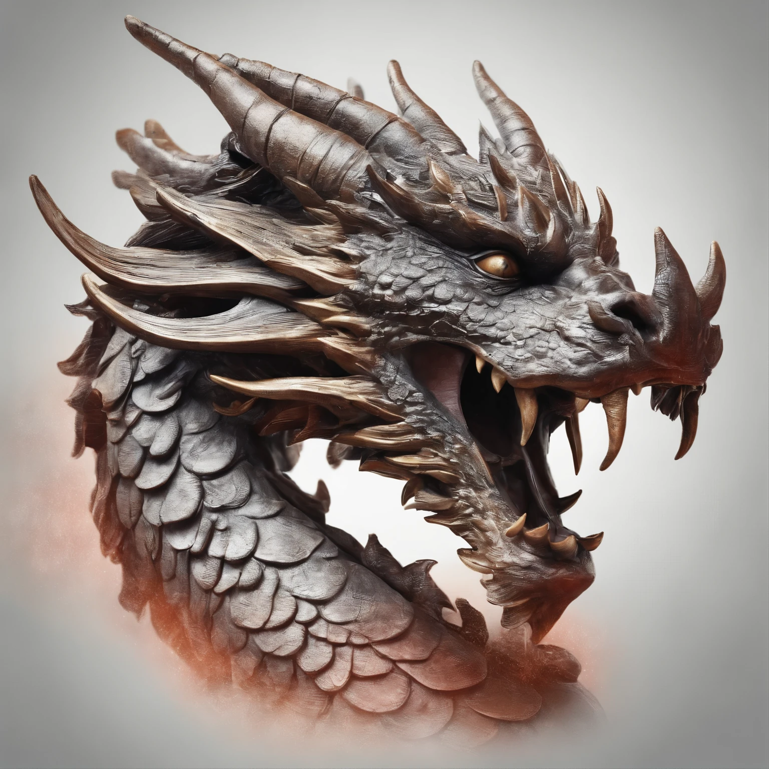 Golden Dragon,stern red eyes,Close-up of blood and fire release in nasal cavity,Chest scales,high quality,8K,Many details,Fire lettuce,well,4 legs,Spots on the paws,gold medal,dangerous,Fire,Fangs,big dragon,huge,threaten,Momentum