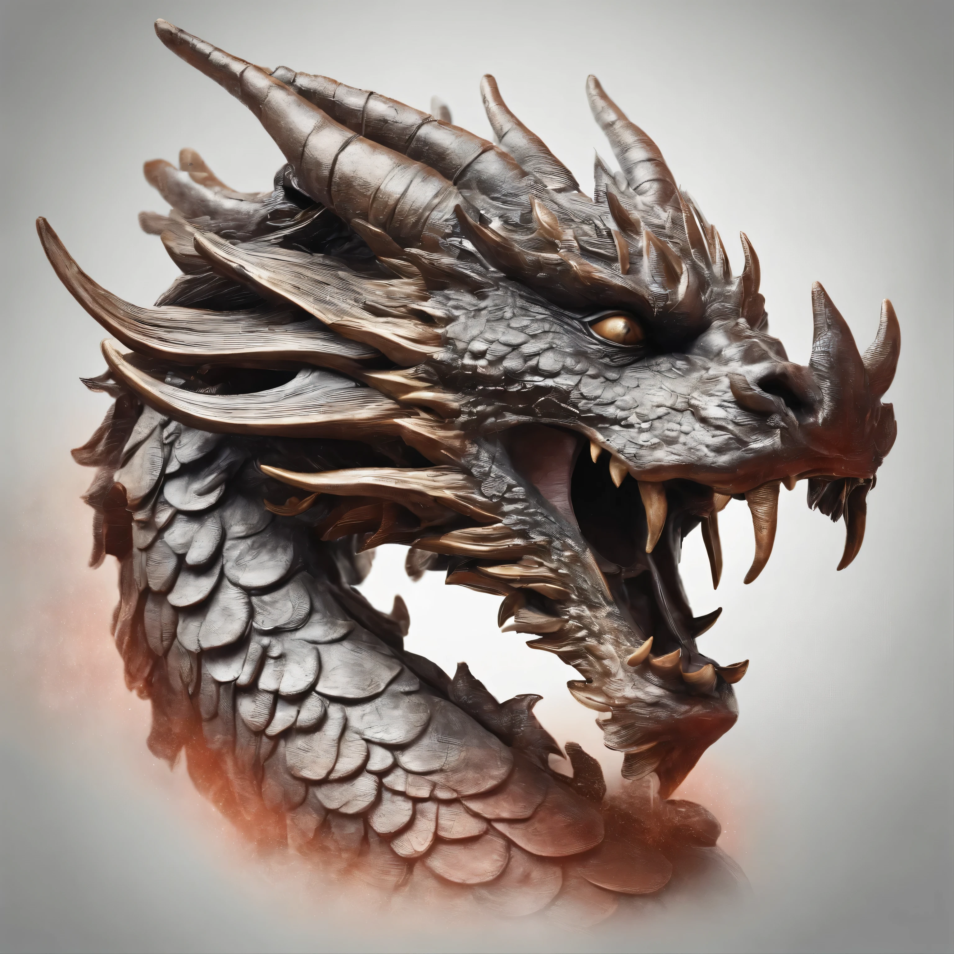Golden Dragon,stern red eyes,Close-up of blood and fire release in nasal cavity,Chest scales,high quality,8K,Many details,Fire lettuce,well,4 legs,Spots on the paws,gold medal,dangerous,Fire,Fangs,big dragon,huge,threaten,Momentum