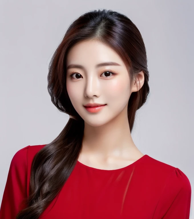 Woman, ponytail, long, flowing hair, Hair floats up, hair floats up , Long hair wearing a black shirt poses in a field of flowers, beautiful south beautiful asian girl, Thai anime, 3 D, 8k, Shot with a high quality Fuji camera, quality 45.,000,000 pixels, realistic light colors,korean woman, beautiful young korean woman, gorgeous young korean woman, Chinese girl, Gorgeous Chinese model, Korean girl, beautiful asian girl, korean woman, Chinese woman,