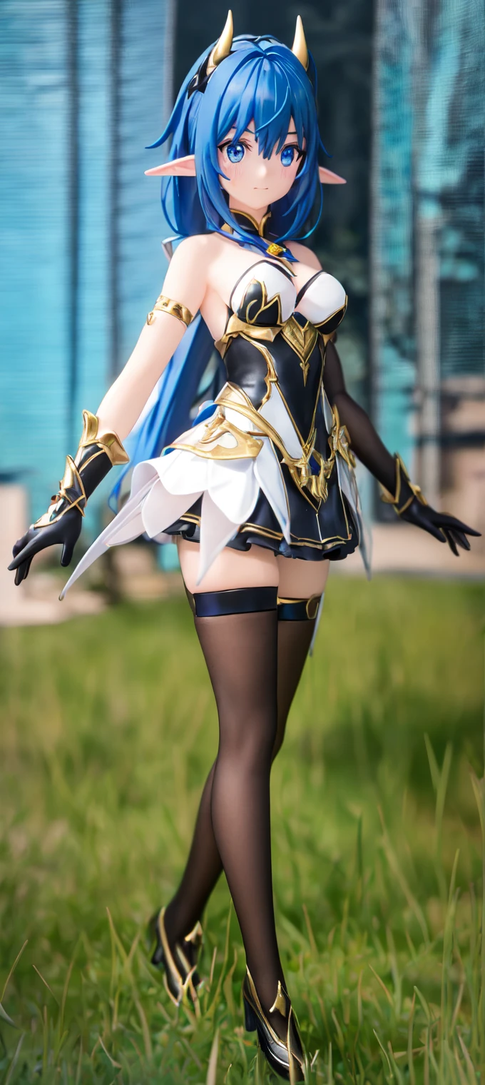 1girl、(15 year old female knight giving a footjob to a penis)、Expressionless、Long blonde hair、(Gorgeous princess dress)、White Princess Gloves、Cleavage、Thighs、Holding a thin sword in one hand、(foot on penis)、((sexy Knight))、1boy、(penis)、(amazon position)、(The man is also wearing armor.)、The man is lying on the ground、((eject cum))、(Training in the arena)、((Angle from below))、Stepping on the penis、