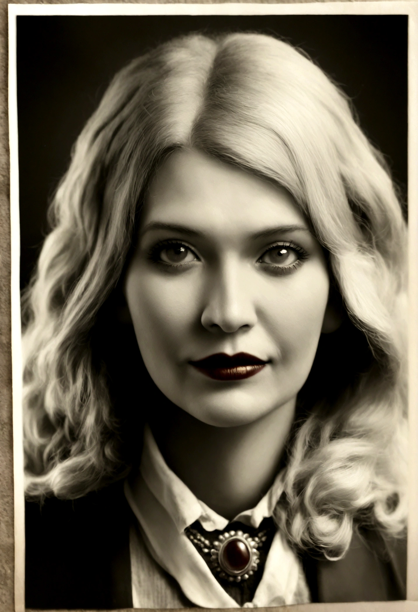 vieille dame, old, ancienne, style photo, Realistic, lipstick