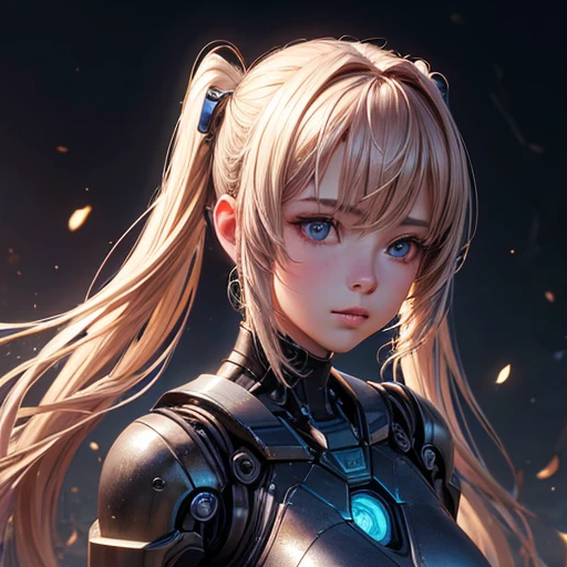 Super beautiful face, Mechanical body: 1.5, Online world background: 1.5, 19 years old, 150mm, Long Hair, Beautiful studio soft light, Vivid details, Beautiful background, Octane Rendering, 8k, highest quality, masterpiece, An illustration, So determined and beautiful, Very detailed, CG, Unity , wallpaper, (Realistic, photo-Realistic: 1.37), wonderful, In detail, Learning, highest quality, Official Art, Very detailed CG Unity 8k wallpaper, robot, whole body, whole body shooting, Sitting　Twin tails