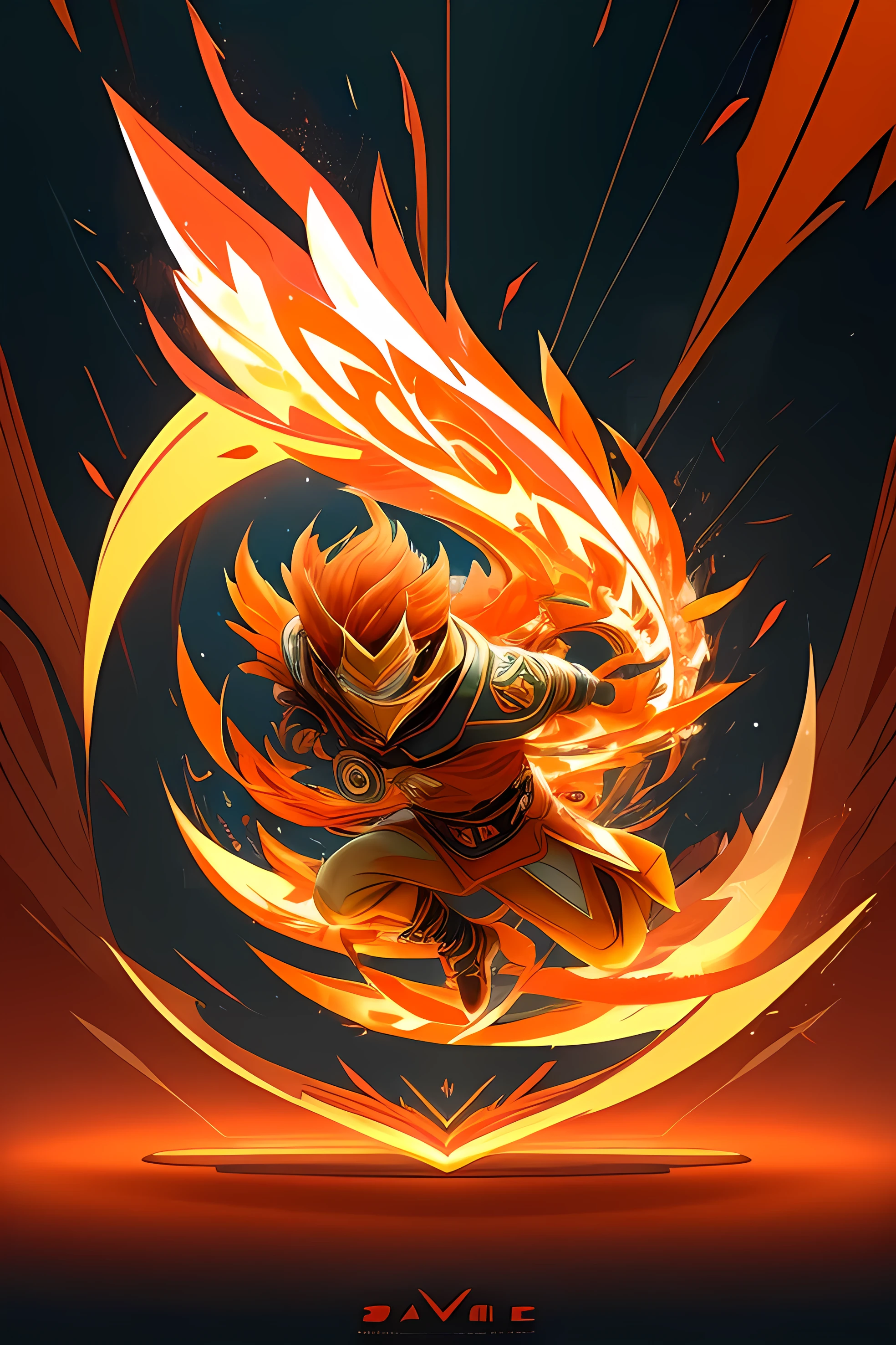 A captivating emblem of the Free Fire gaming universe, vibrant and energetic, designed with a futuristic yet playful aesthetic. At the heart of the emblem, the iconic flame symbol is prominently displayed, radiating a vibrant orange hue. The edges of the flame are adorned with intricate swirling patterns, evoking a sense of movement and action. Surrounding the flame is a ring of polygons, representing the digital world of the game. In the background, a stylized, silhouetted character dashes forward, engaging in a thrilling battle. The overall design exudes a sense of excitement and adventure, appealing to the millions of players who enjoy this