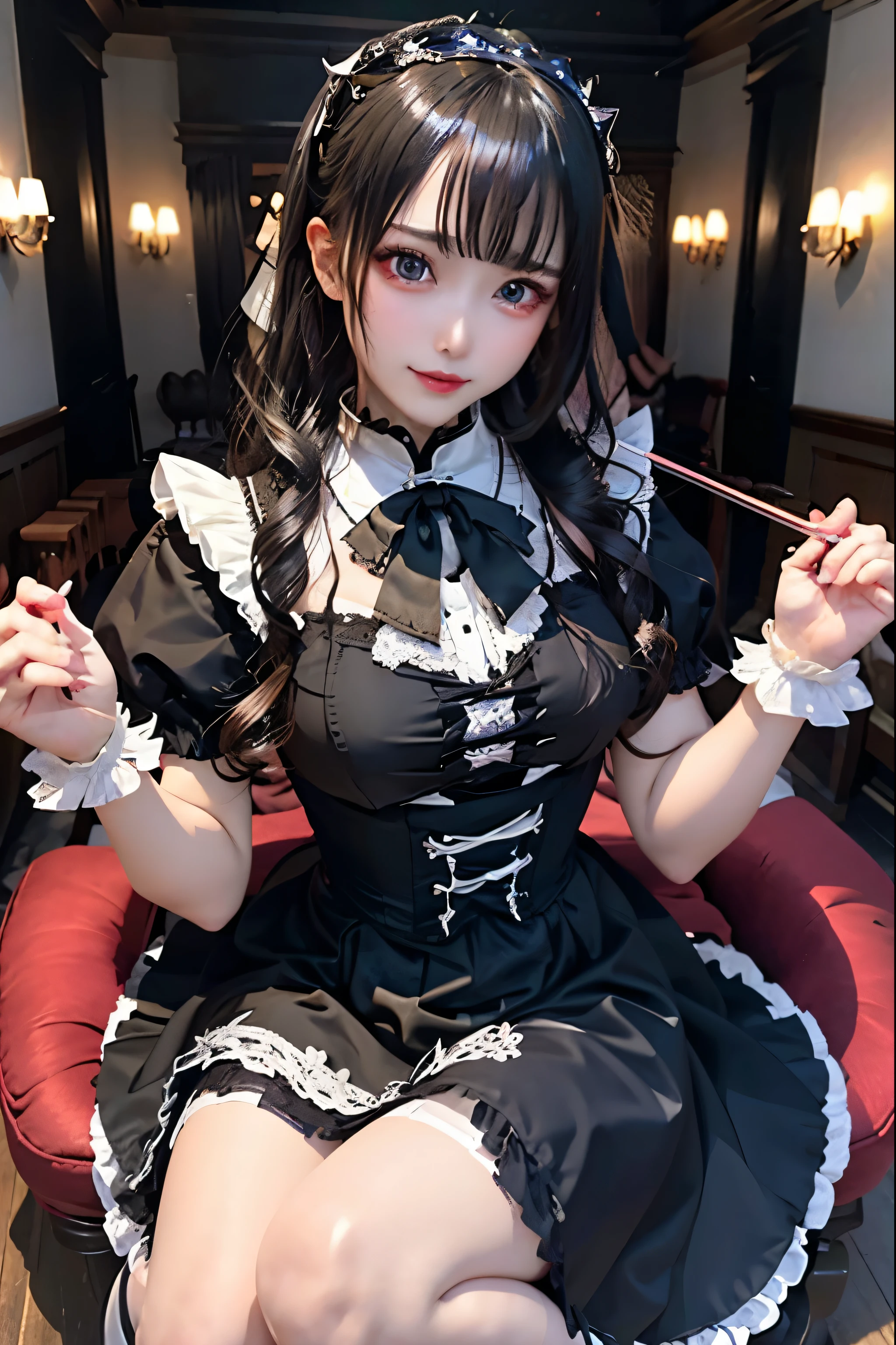 Hard Dark Gothic Makeup、Deep Night Sky、Horror、Black dark eyeshadow、sad、Good skin radiance、Dark Gothicメイク、Dark smile、palace、24-years-old、Embarrassed look、Dark Gothic、Obscene language、highest quality、Drunk face、紫のMaid clothes、Mysterious、Noble、sexy、Loving smile、Right blue eye, Left eye is red、Platform Heel Shoes、Heavy makeup、Gothic ta Clothing、Silver Hair、Long Hair Straight Hair、Cute Gothic Loliress、Beautiful Face、elegant features、Fascinating face、Stained glass is the background、Chest glistening with sweat、The room is dark、gothic long dress、Bell Sleeves、Wizard Sleeve、Decadent look、Sexually excited expression、Glossy thighs wet with water、Thighs that are wet and shiny with oil、Background of a room full of roses、The embroidery is pink、The dress has pink embroidery、Thigh-high socks、Knee-high socks、Gentle expression、Dark black eyeshadow、Stained glass and rose background、Female Duo、Female couple、dark church background、Stained glass、Black metal world、Dark Castle、Slender body、gothic long dress、Maid clothes、Victorian dresses、Her thighs glisten with sweat、My body is wet and shiny、Lots of glitter on the thighs、My thighs are sticky from sweating、Sweat glistens on the thighs, The whole body is sweaty and shiny、Quite sweaty、My thighs are sweaty、My thighs are so wet、My thighs are shining with sweat、A lot of sweat glistens all over the body、Small breasts、Orchestra StageStage、Dynamic Angle、sitting on a gothic chair、Play the violin gracefully、With a violin、Press the violin strings、violinist、orchestra performance、Thin thighs、slender、Violin body and strings、Sit on a chair、pantyhose、