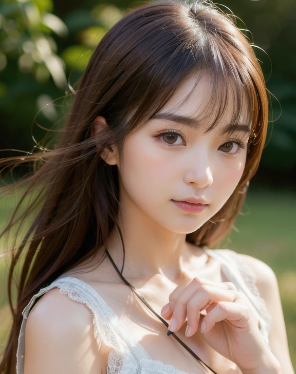 highest quality, Face Focus, Soft Light, Ultra-high resolution, (Realistic:1.4), RAW Photos,
1 Japanese girl, alone, cute, (pupil, Light in your eyes), Beautiful face in every detail, (Small box),(High resolution detail of human skin texture),
(Long Hair),
field,
Damask Shirt Dress,
(Portraiture)