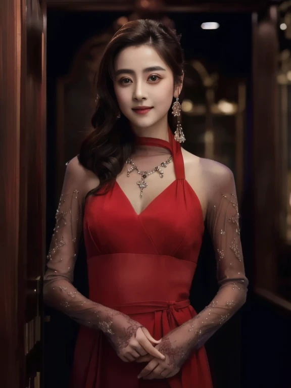 woman, Dilraba Dilmurat, color picture, high quality vertical, Her face was a purple flower., fan art, Soft portrait 8 k, beautiful beautiful face, ภาพwomanกับดอกไม้, beautiful portrait, Her face looked like an orchid., Delicate, beautiful face, 4k vertical color photo