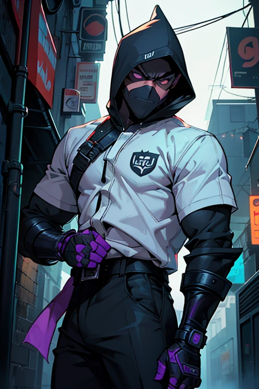 comic style: “In the gloomy streets of Neo-Gotham, el justiciero enmascarado, Nocturno, hunt down the infamous tech thief, Ciber-Sombra. La lluvia cae implacablemente mientras saltan de tejado en tejado. Nocturno clenches his fists and mutters: &#39;This time, you will not escape&#39;. But Cyber-Shadow smiles and reveals a device that could change the fate of the city forever...&quot;