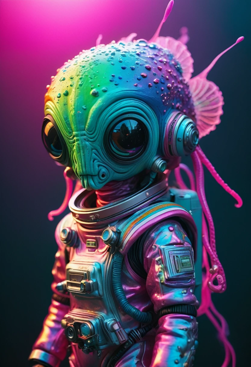 8K, ARTISTIC photogrAphy, best quAlity, mAsterpiece: 1.2), A (potrAit:1.2) Don Bluth Style ASTRONAUT Cthulhu pink Toon Doll, full body RAW candid cinema, cyan hair, 16mm, color graded portra 400 film, remarkable color, ultra realistic, sad admosphere, dark lighting, oppressive atmosphere, depressive colors, kodak portra 400, photograph,r, Natural Light, Pinhead lighgts, blur reflection, Brush Strokes, Smooth, abstract, Splatter, Oil On Canvas, rainbow colors, fractal isometrics details bioluminescens : a stunning realistic photograph of wet bone structure, 3d render, octane render, intricately detailed, titanium decorative headdress, cinematic, trending on artstation | Isometric | Centered