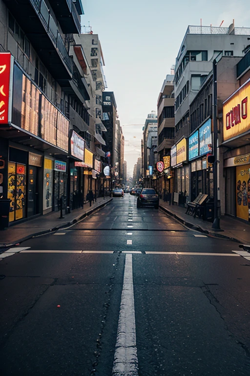 ai generated street of cinema
