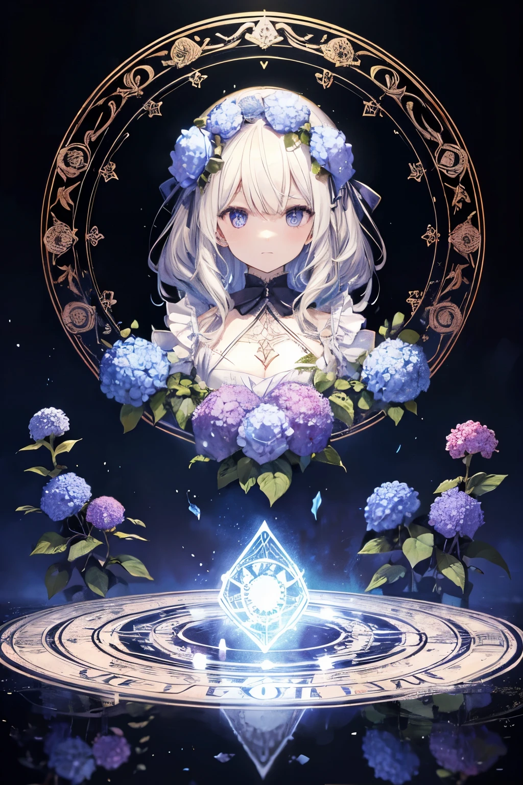 Bloody hydrangea,magic circle