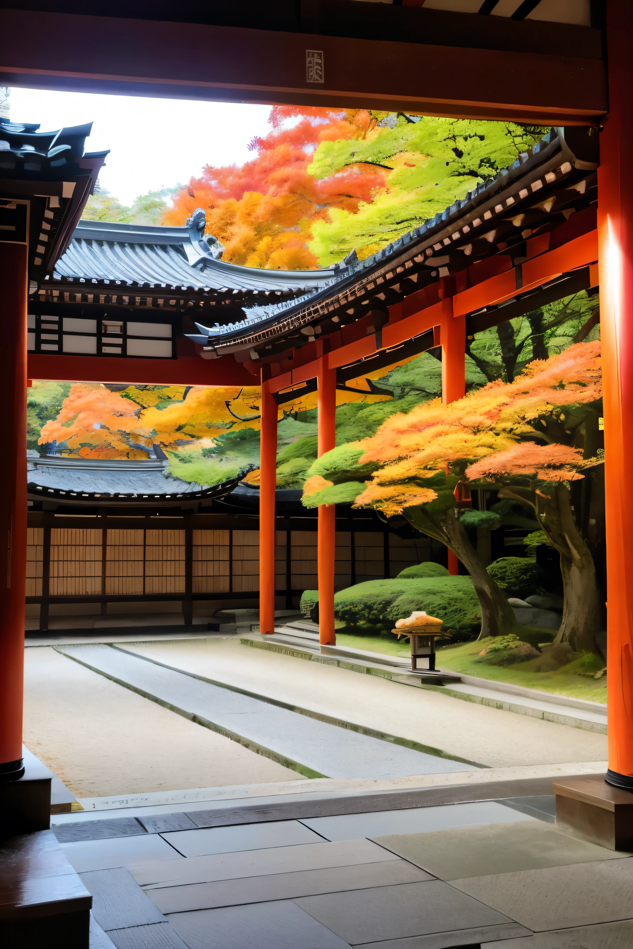 autumn、Kyoto、Linze Zong、Temple、