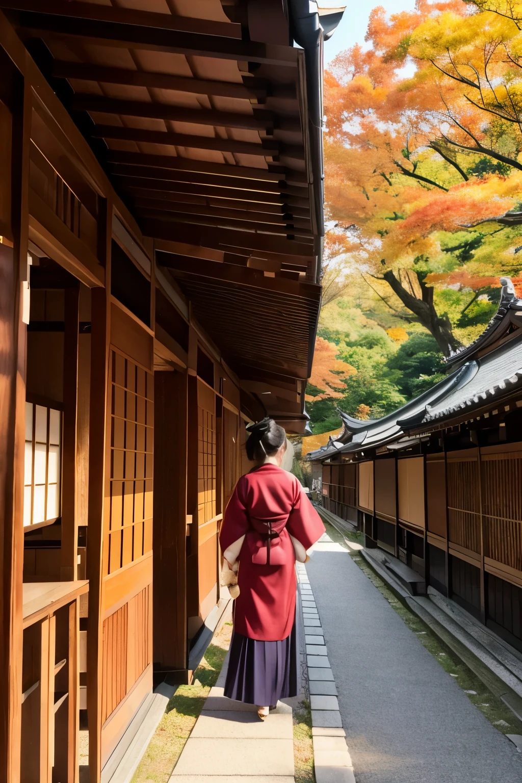 autumn、Kyoto、Linze Zong、Temple、