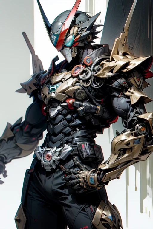 1 Kamen Rider, armour, Mechanical, male people, Straight A&#39;s, beetles, super heroes, Muscular, heavy metal, Mechanical Wonder, Guardian, bronze, Dark Heroes, Anti-heroes, violence, blood vessel, Ridiculous resources, A high resolution, Super sharp, 8K, tmasterpiece