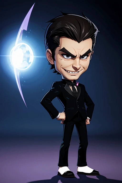 Cartoon evil human character