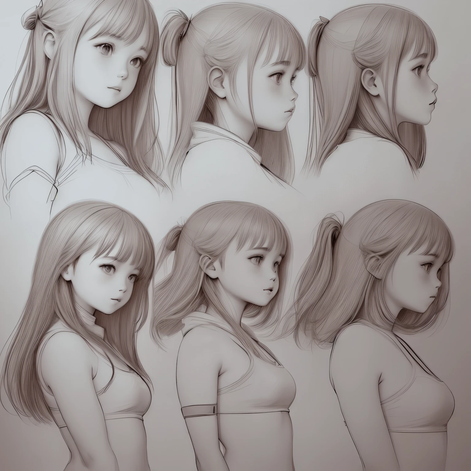 ao method of drawing girls from all angles