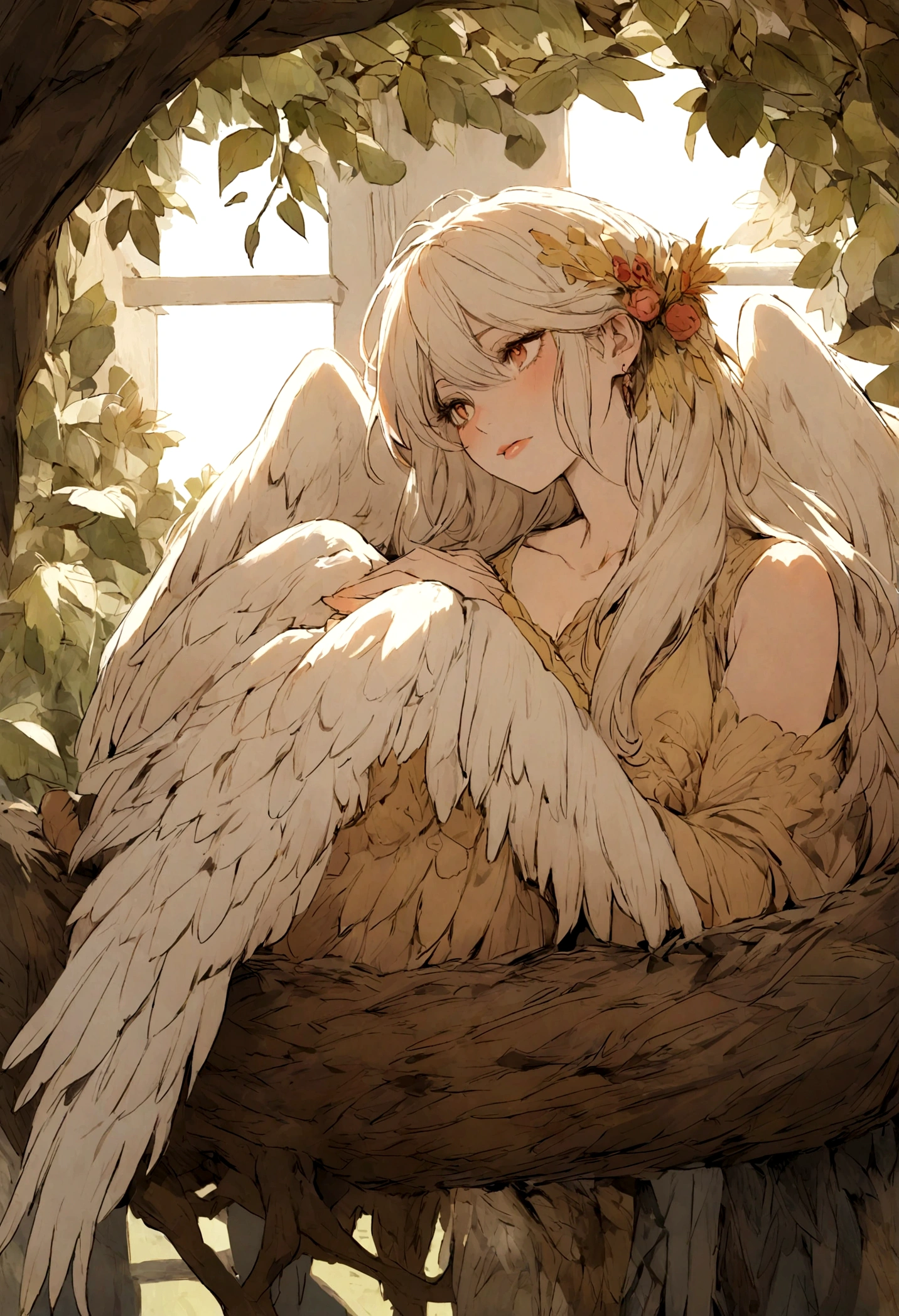 Harpy in her nest