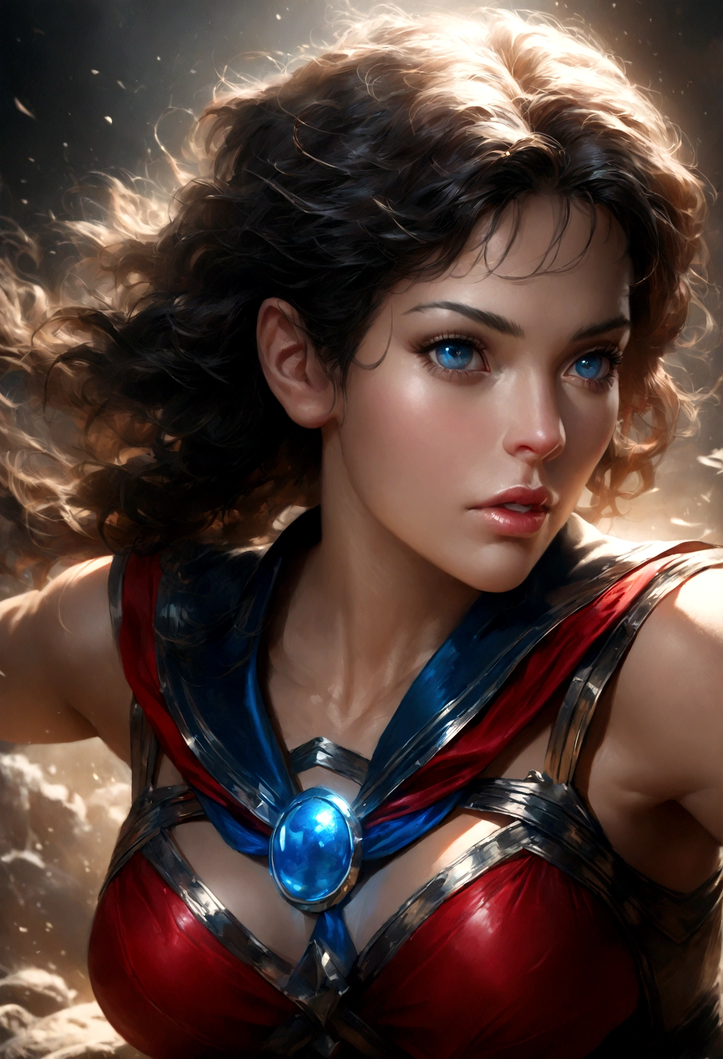1girl, sailor mercury, bishoujo senshi sailor moon, detailed portrait, beautiful detailed eyes, beautiful detailed lips, extremely detailed face, long eyelashes, intricate detailed uniform, dynamic pose, cinematic lighting, dramatic colors, fantasy, digital art, (best quality,4k,8k,highres,masterpiece:1.2),ultra-detailed,(realistic,photorealistic,photo-realistic:1.37)