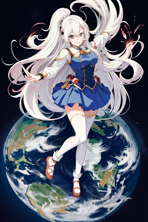 anime girl, (Big smile), (whole body), (Long white hair), (Hair in one eye:1.2),Enchanting anime girl, Best anime 4K, wallpapers, Attractive anime girl, 4k anime wallpaper, 4K Manga Wallpaper, Detailed digital anime art, Anime Best Girls, Beautiful Anime Girls, cyber punk, Detailed anime artwork, Beautiful and attractive anime women